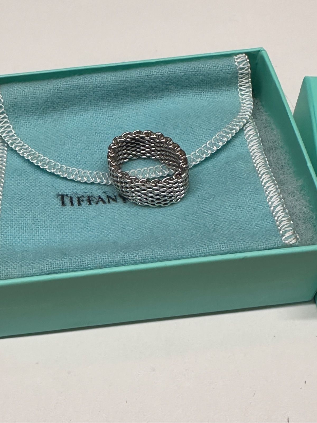Tiffany & Co. シルバー925サマセット メッシュリング 14号 - メルカリ