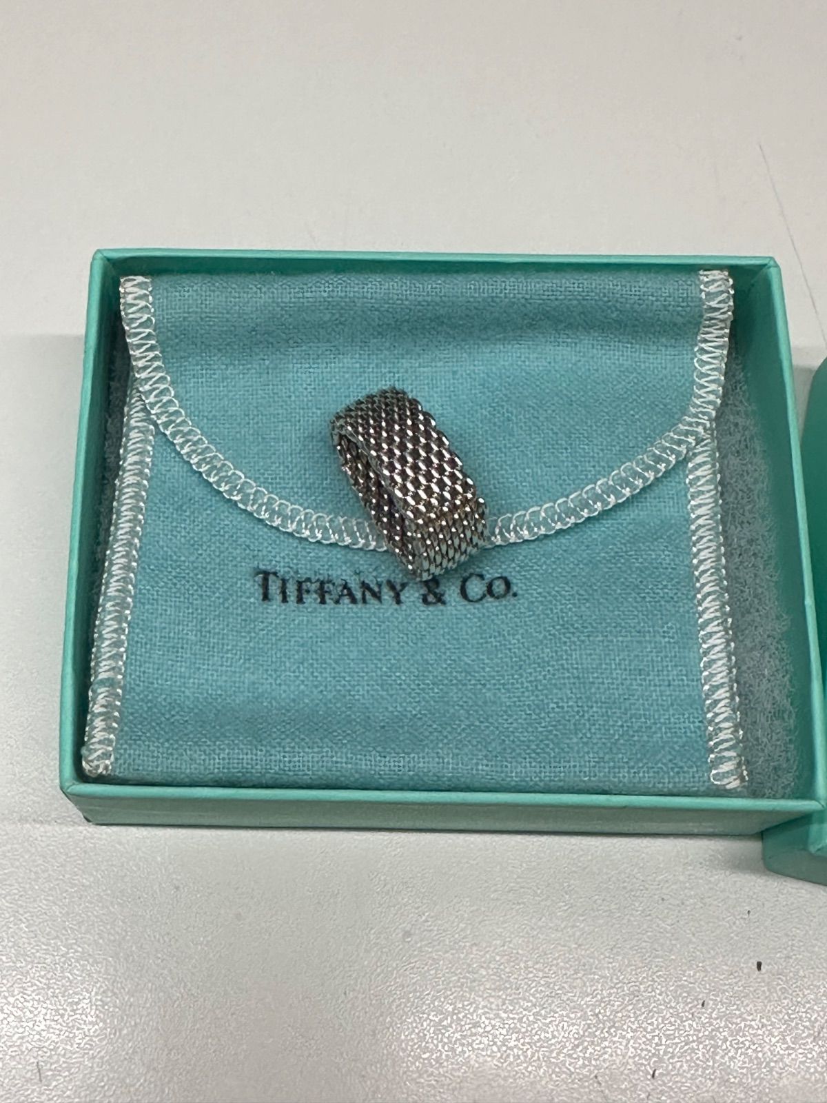 Tiffany & Co. シルバー925サマセット メッシュリング 14号 - メルカリ