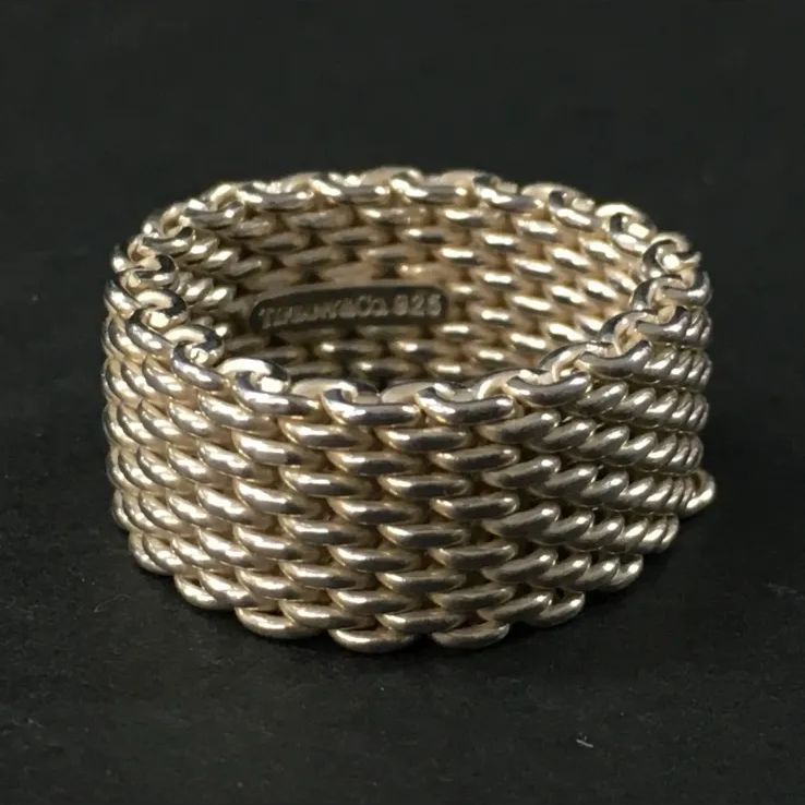 Tiffany & Co. シルバー925サマセット メッシュリング 14号 - メルカリ