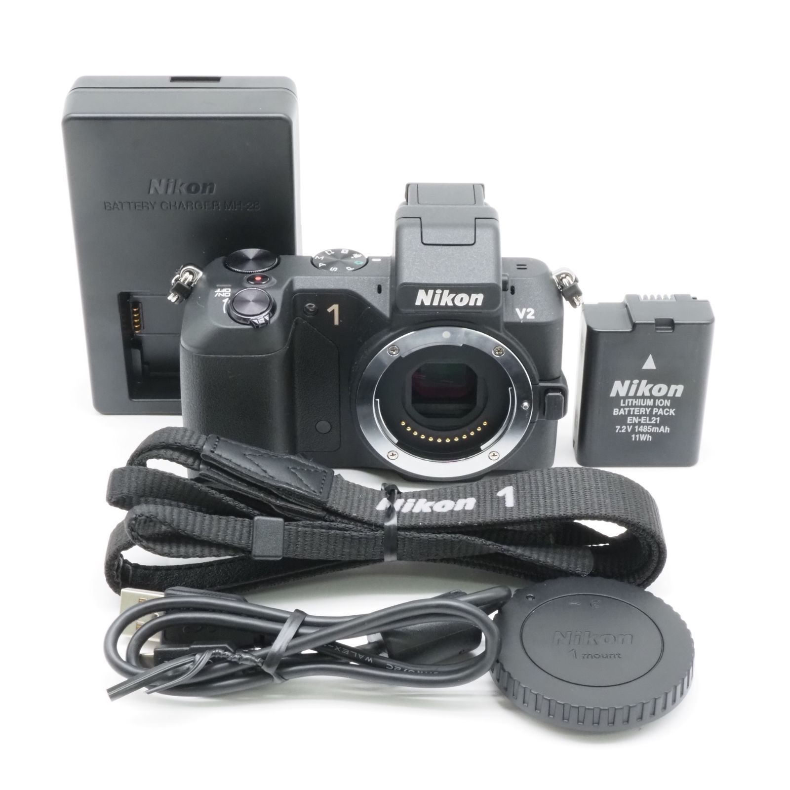 Nikon 1 V2 ボディ ミラーレス ブラック N1V2BK 動作確認済 ニコン #S027015