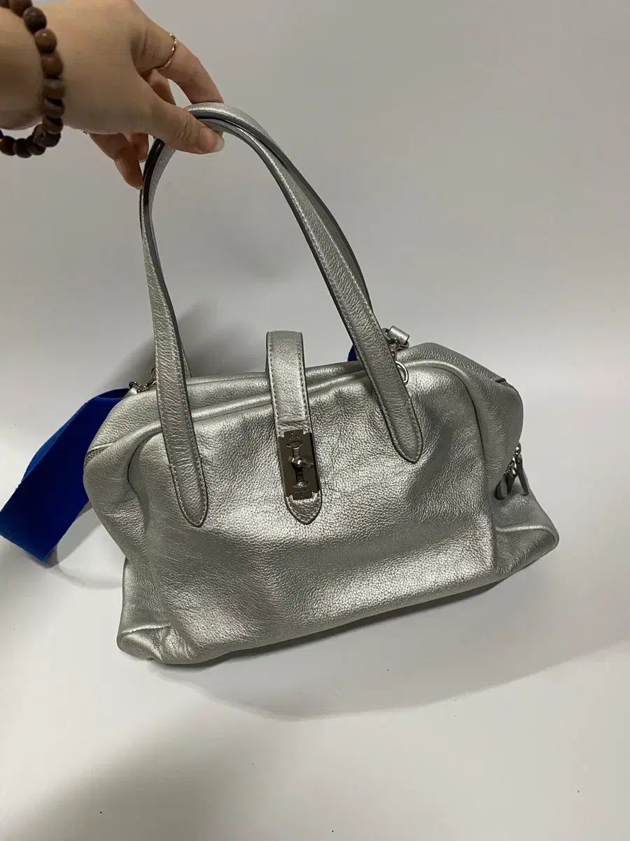 Vunque トーク シルバー トートバッグ ショルダーバッグ