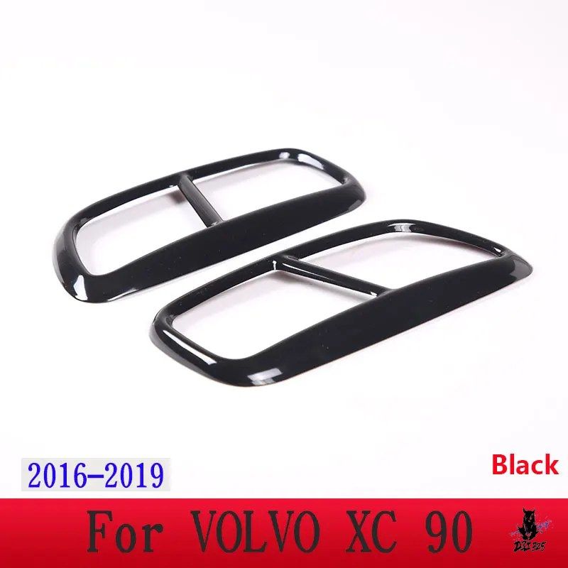 ボルボ XC60/S60/XC90/S90/V90 用 ステンレス鋼 テールマフラー装飾カバー 2個セット
