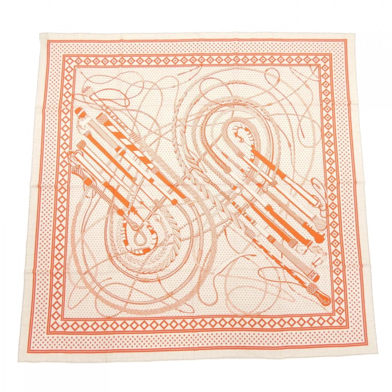 エルメス HERMES FOUETS ET BADINES BANDANA H243420S カレジェアン140 ショール