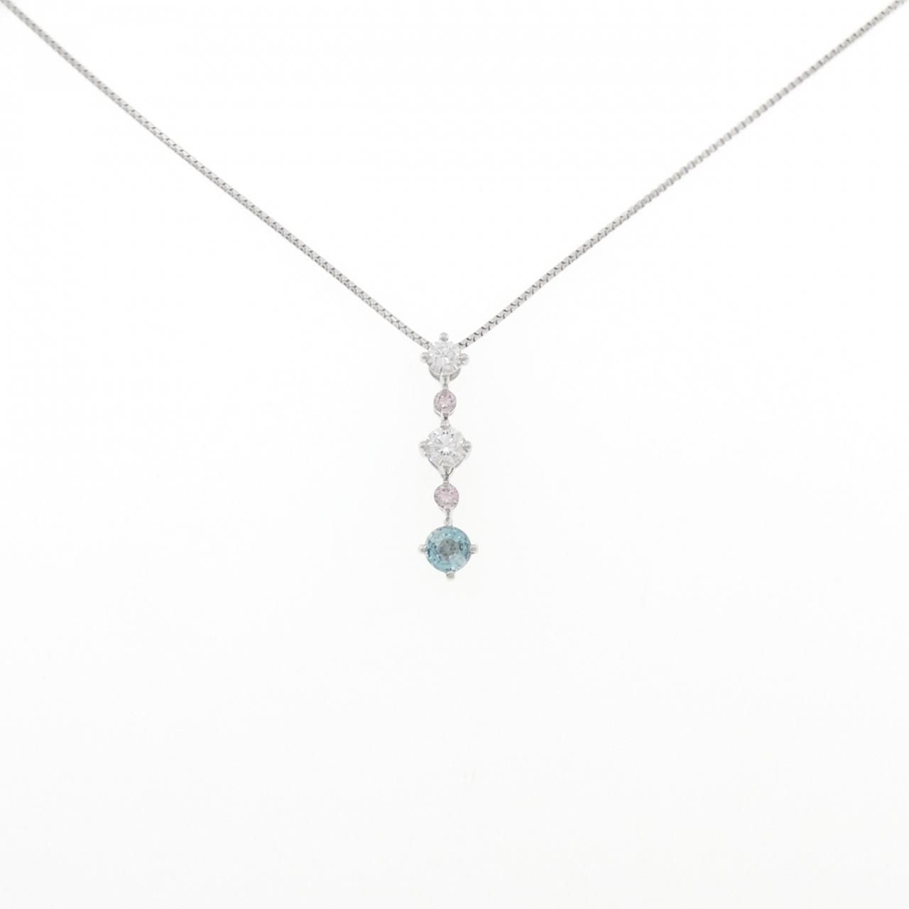 PT900/PT850 グランディディエライト ネックレス 0.25CT