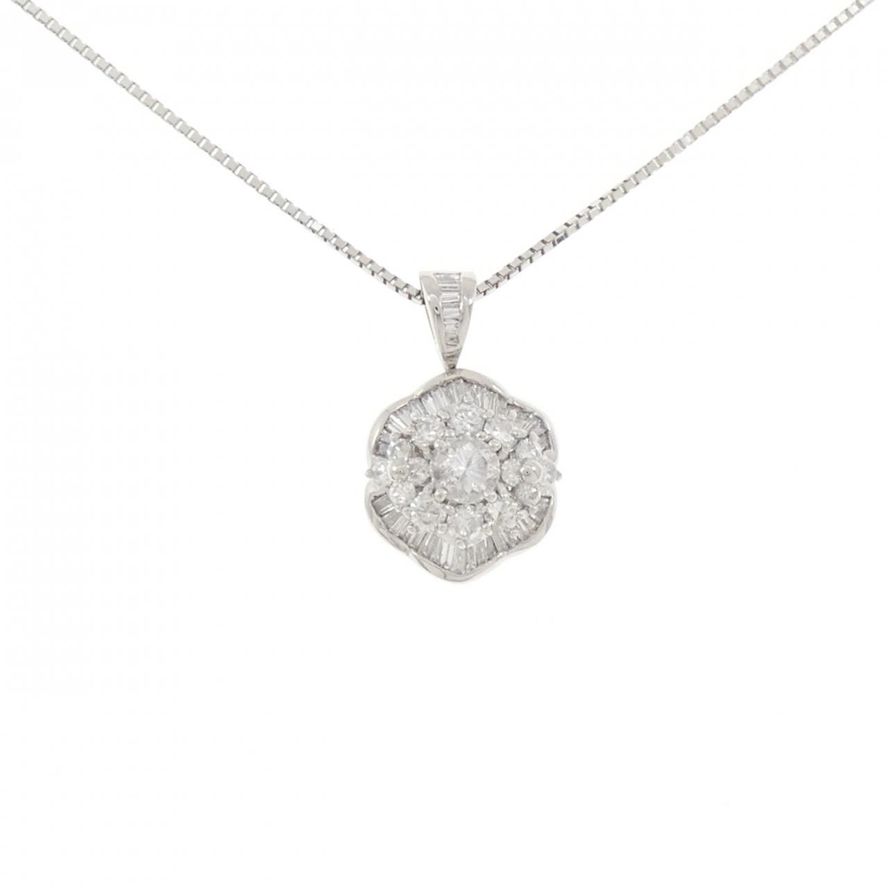 PT900/PT850 ダイヤモンド ネックレス 1.50CT