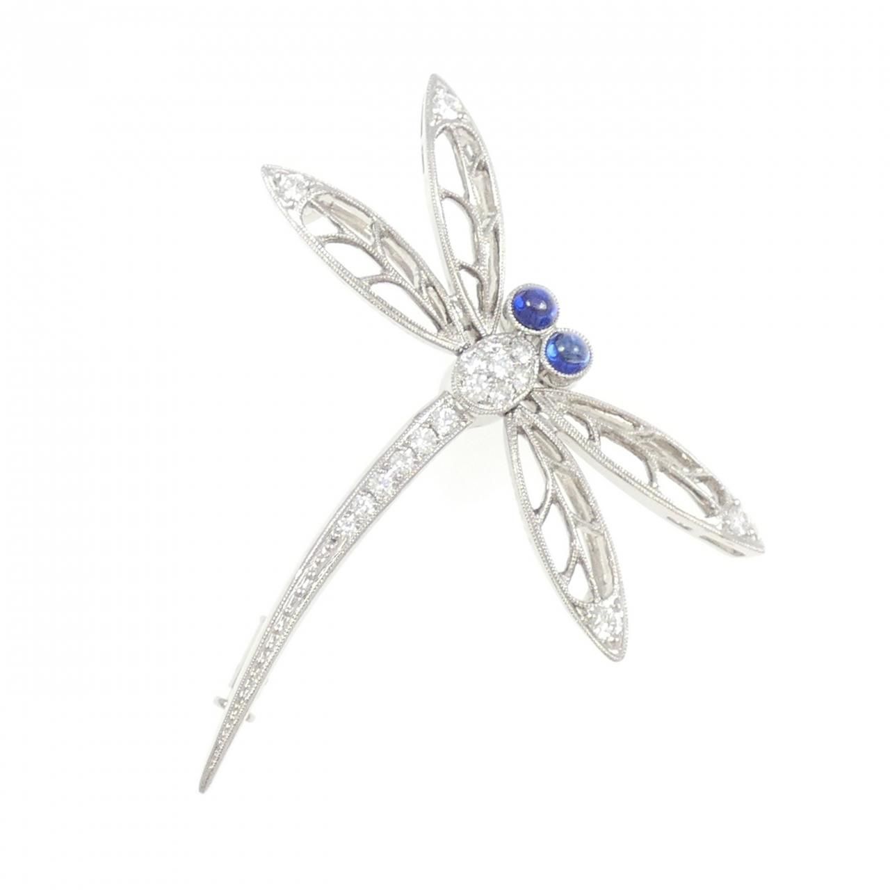平和堂 サファイヤ ブローチ 0.48CT