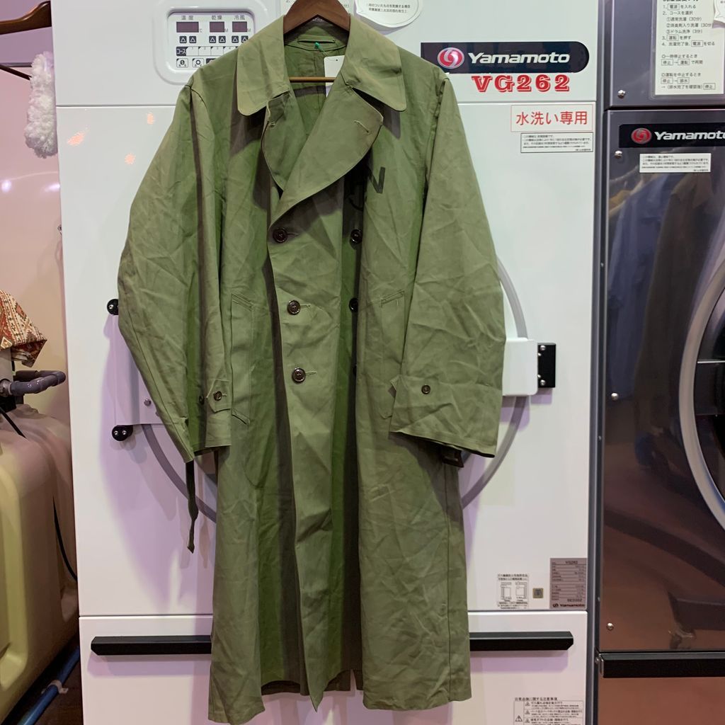 50’s Marine Nationale Rubberized Coat フランス海軍 ゴム引きコート 実物 No.SP020