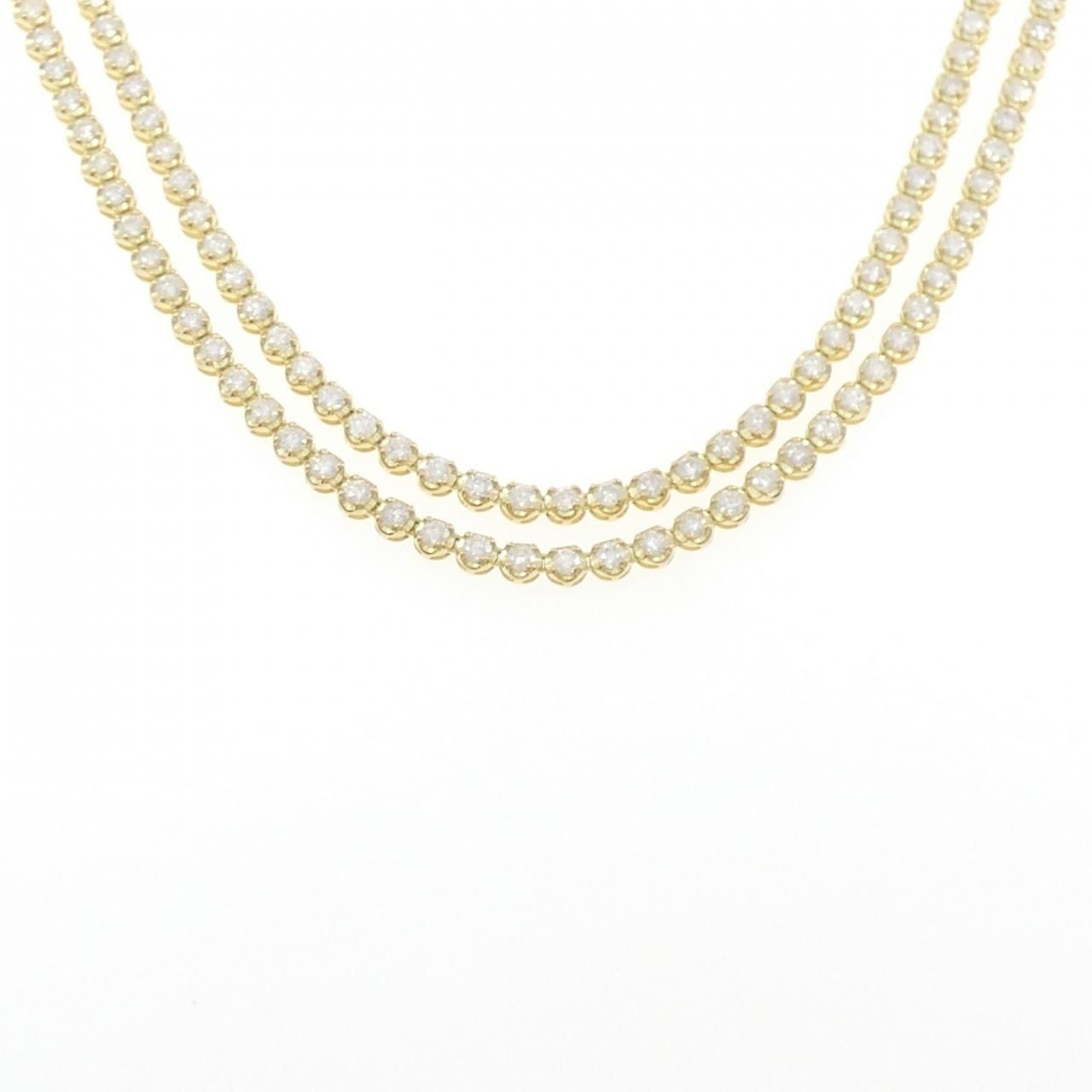 K18YG ダイヤモンド ネックレス 10.03CT