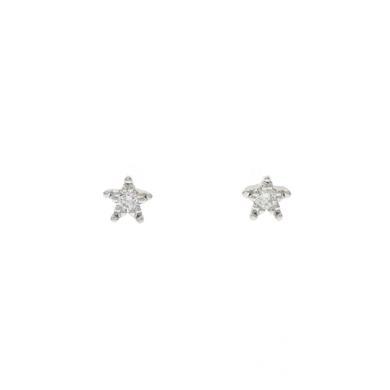 スタージュエリー ダイヤモンド ピアス 0.06CT