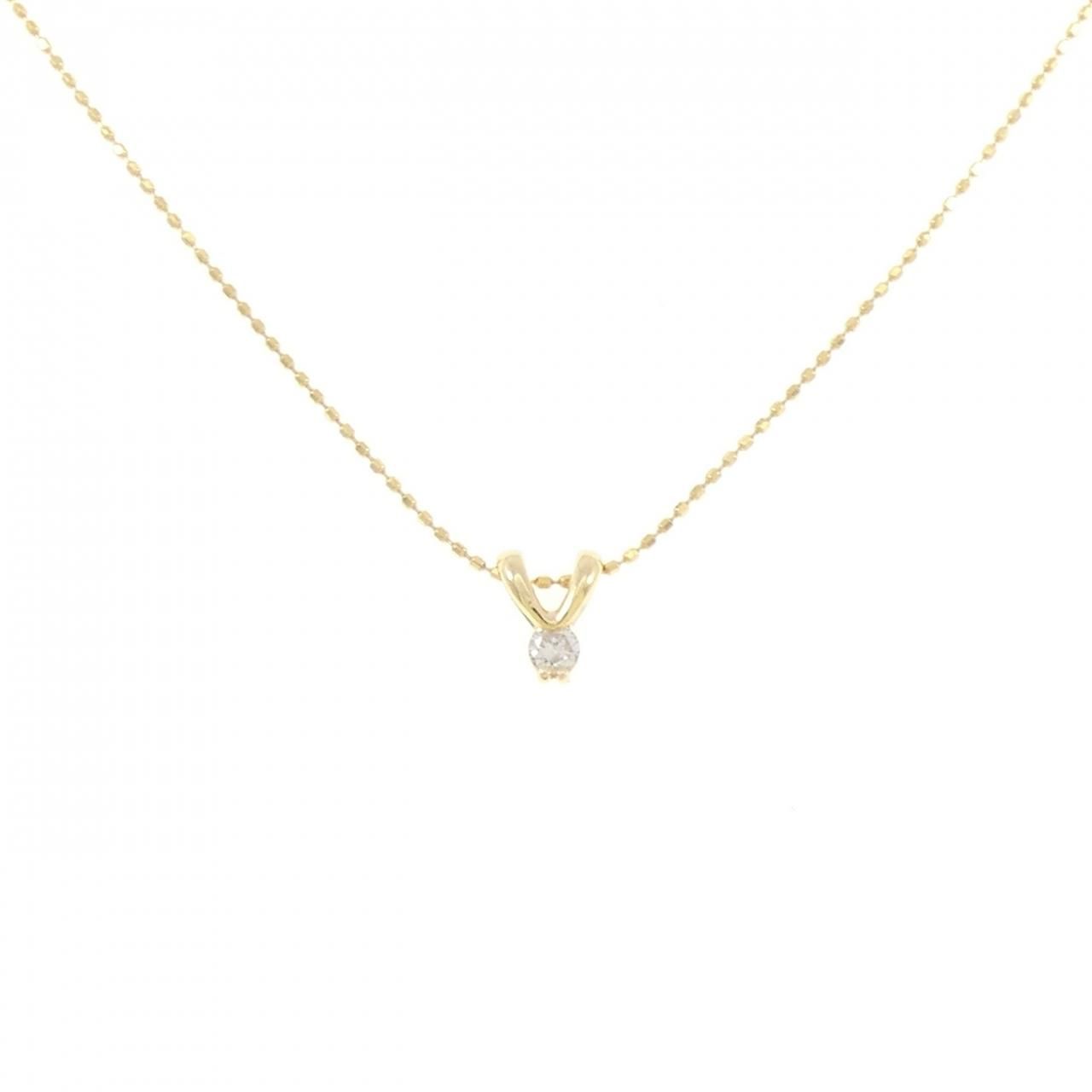 K18YG ダイヤモンド ネックレス 0.08CT