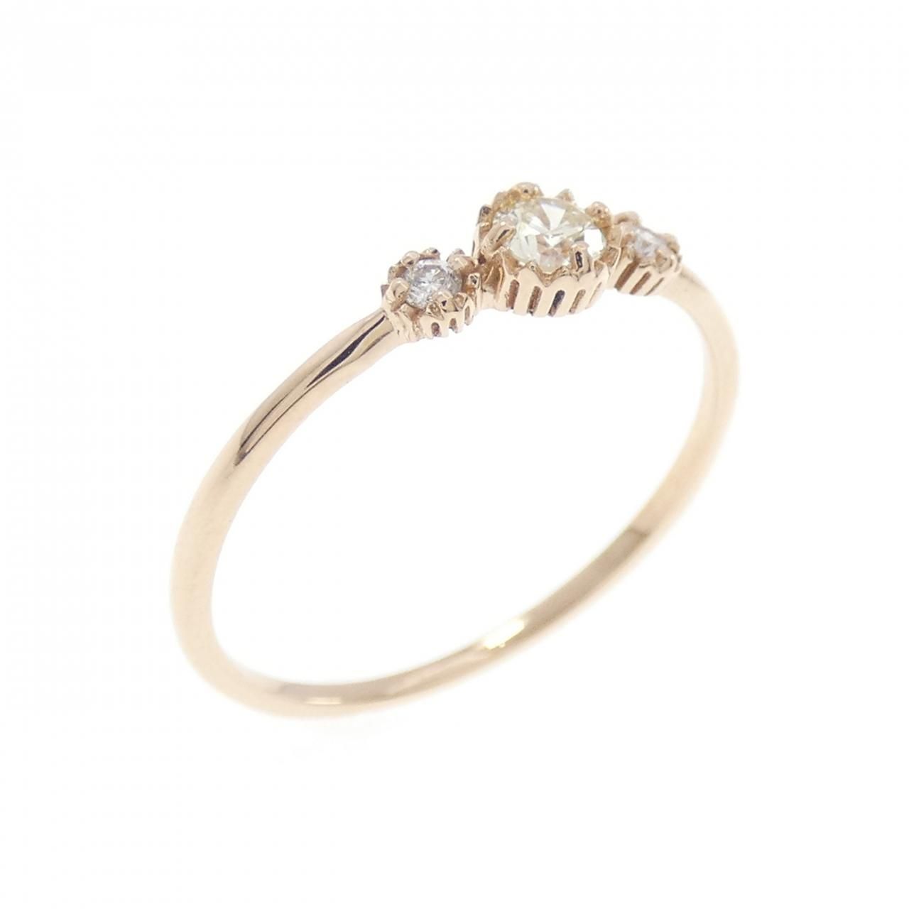 K18PG ダイヤモンド リング 0.10CT