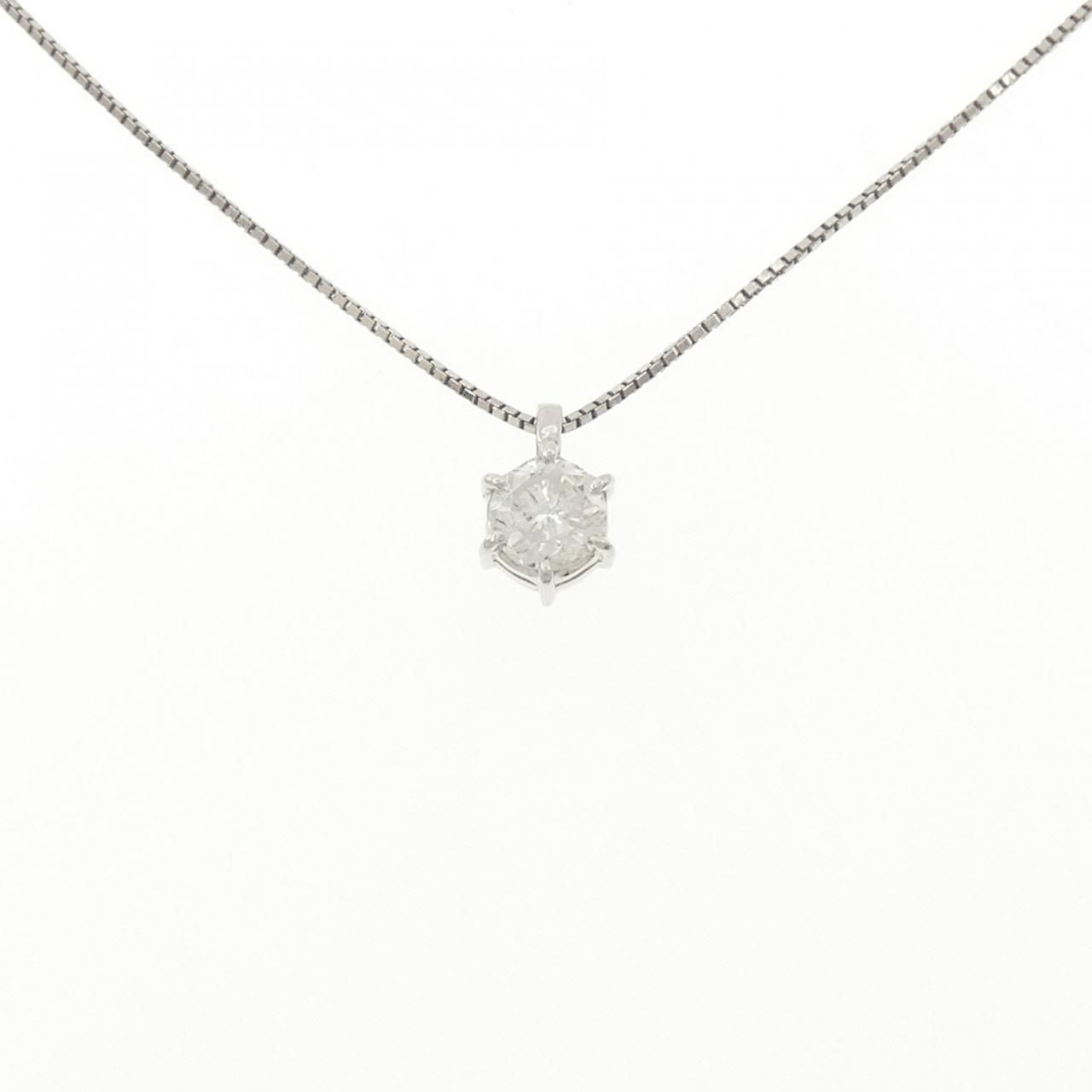 PT900/PT850 ソリティア ダイヤモンド ネックレス 1.010CT