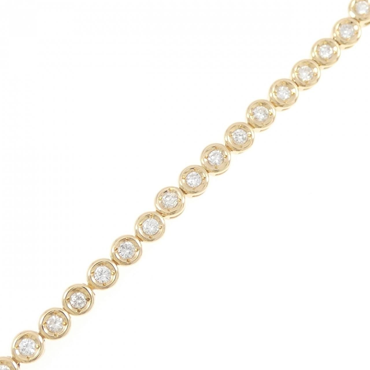 K18YG ダイヤモンド ブレスレット 1.03CT