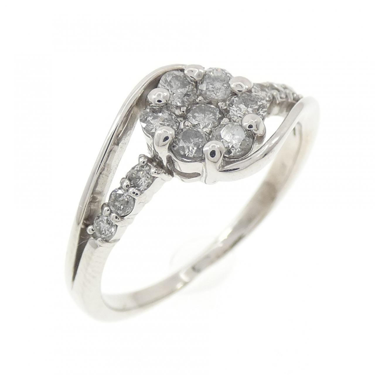 K18WG ダイヤモンド リング 0.40CT