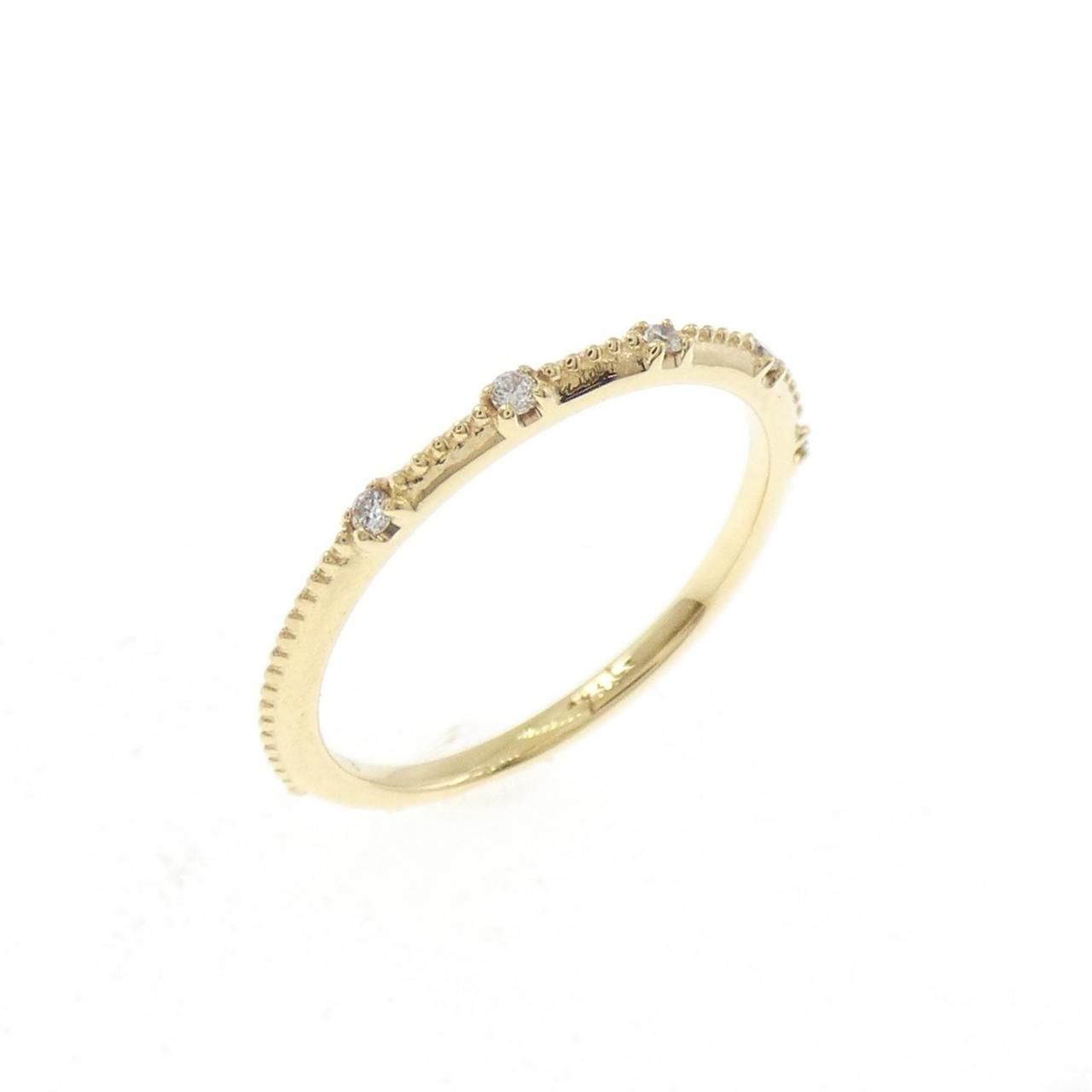 アガット ダイヤモンド ピンキー リング 0.025CT