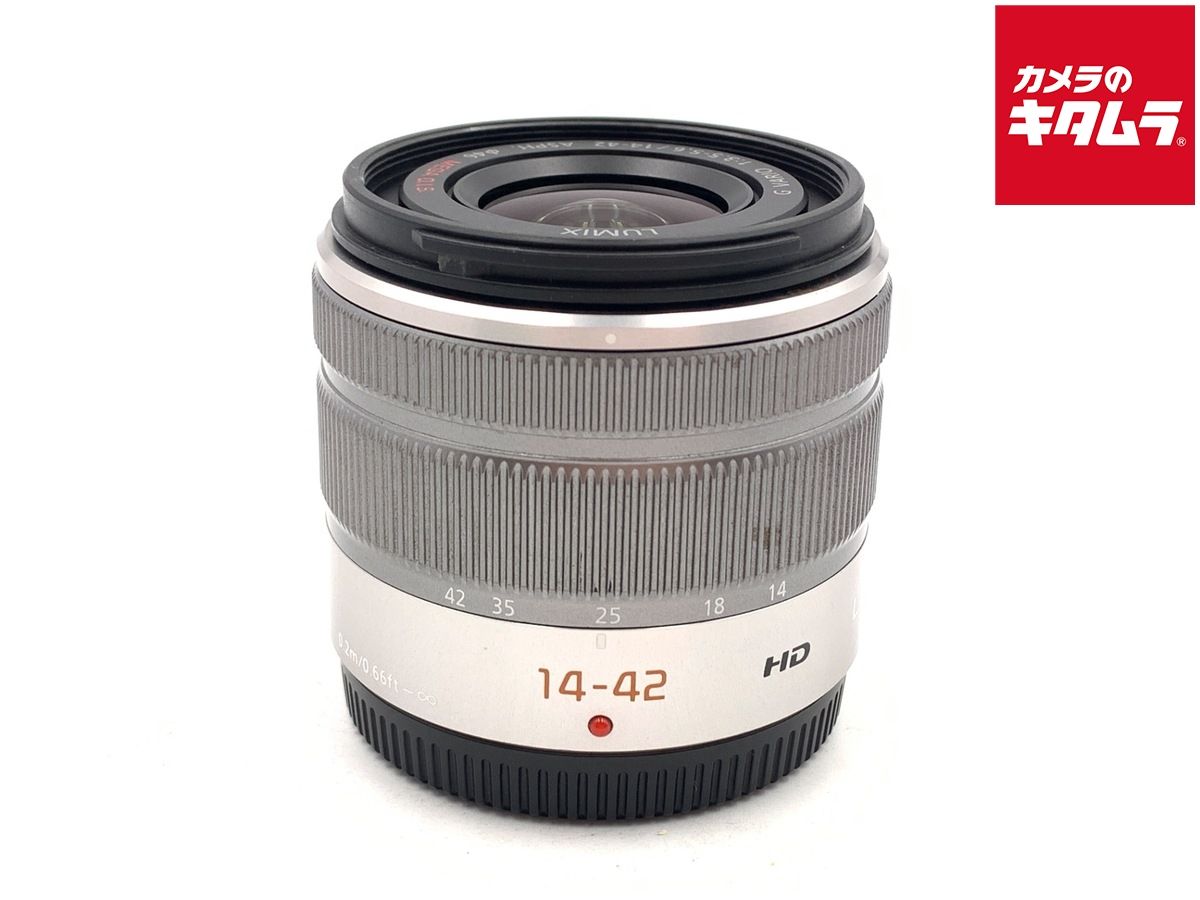 【中古】 【難あり品】 パナソニック LUMIX G VARIO 14-42mm F3.5-5.6 II ASPH. MEGA O.I.S. シルバー [H-FS1442A]