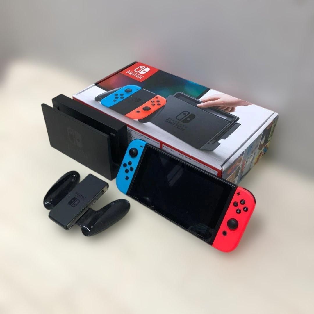 Nintendo Switch HAC-001 初期型 2017年モデル ネオンブルー ネオン