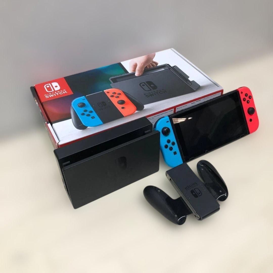 Nintendo Switch hac-001 2017 セット まとめ Nintendo Switch HAC-001 初期型 2017年モデル ネオンブルー ネオン