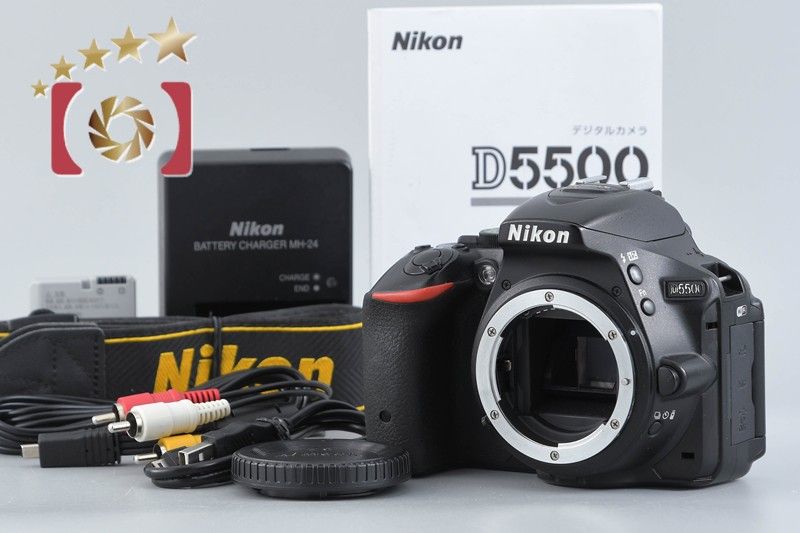 【中古】Nikon ニコン D5500 ブラック デジタル一眼レフカメラ