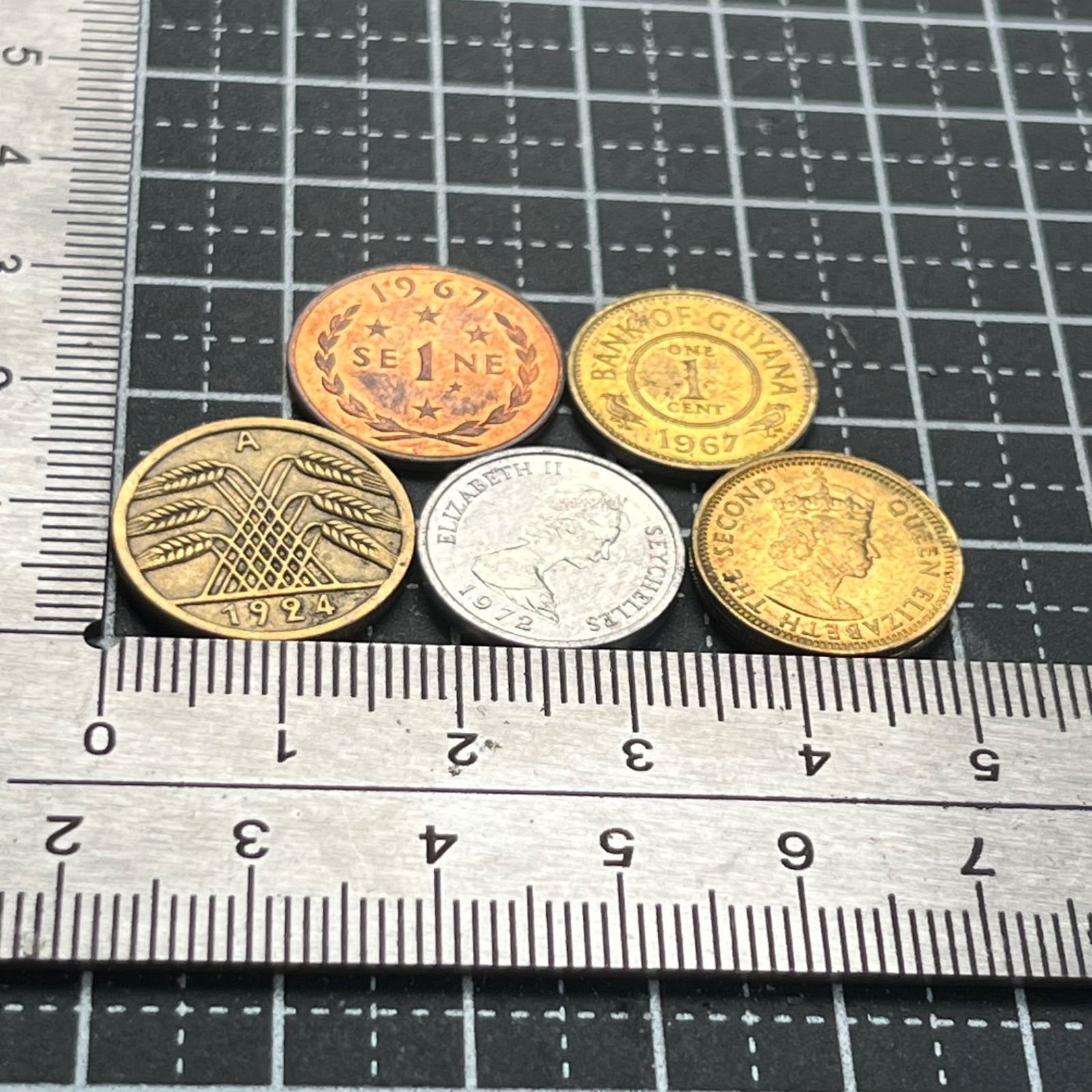 古銭】世界の小額硬貨 5枚セット イギリス領・アフリカ・アジアなど