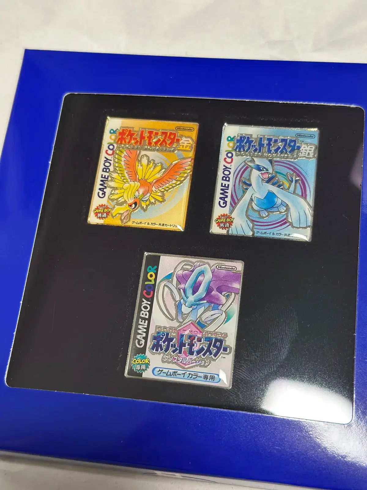 ポケットモンスター パッケージ マグネット コレクション ピンズ 金 銀 クリスタル