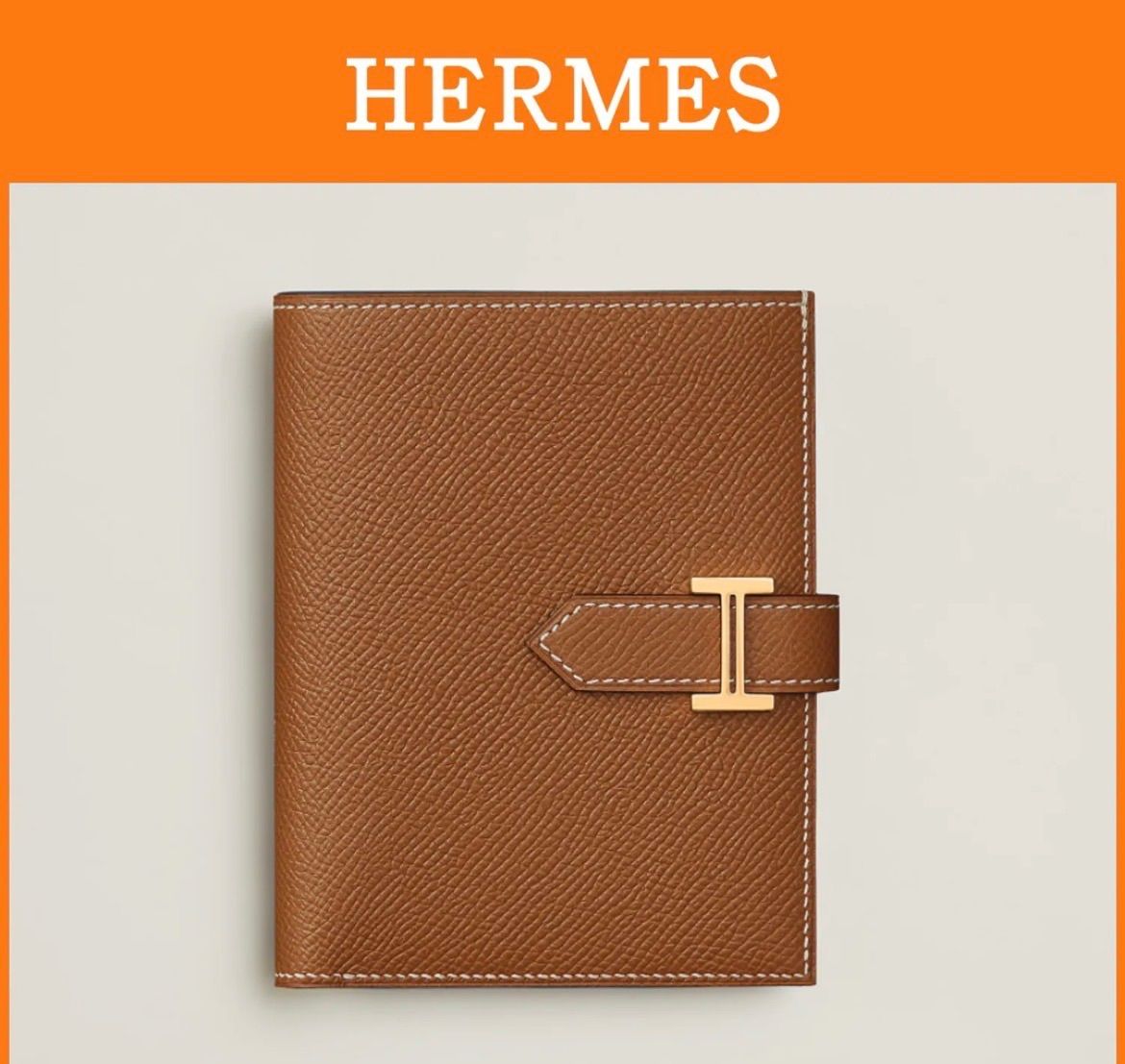 *洗練された名品財布*【HERMES】ベアン コンパクトウォレット