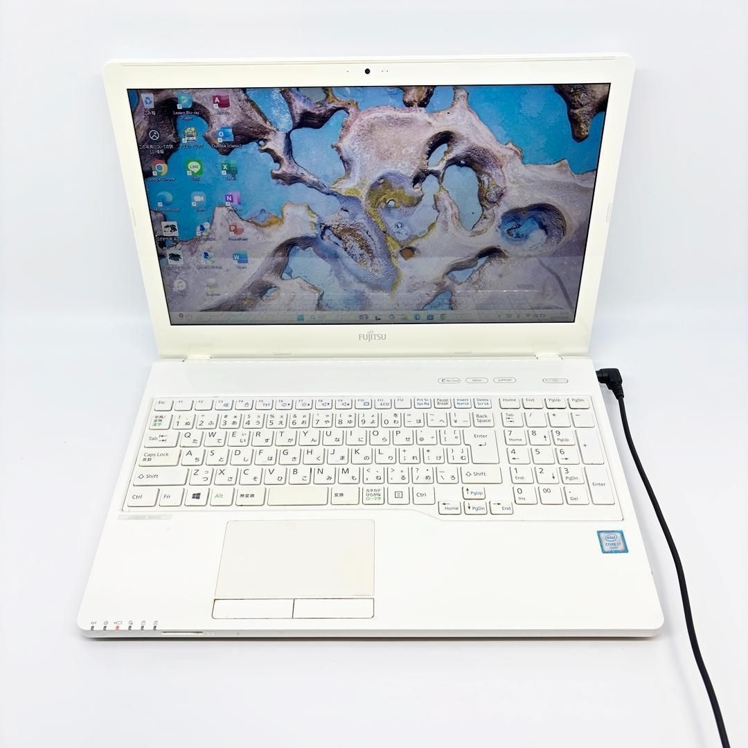 富士通 ノートパソコン Corei7 SSD オフィス付き Win11 A48 - メルカリ