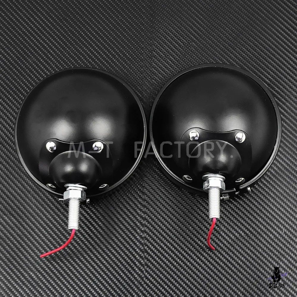 ハーレー用 4.5インチ LEDフォグライト取り付けブラケット ブラック/クローム