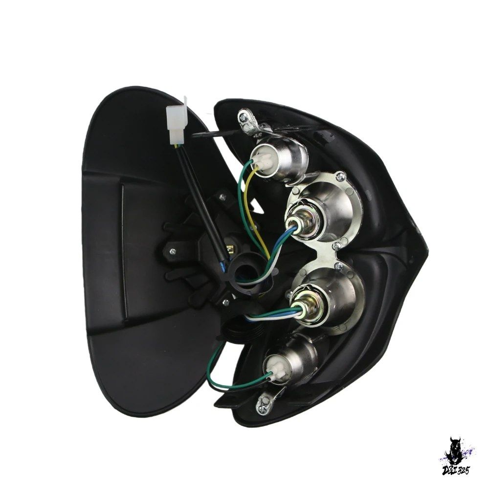 DC 12V 35W オートバイ用 デュアルヘッドライト ハイロービーム フェアリングヘッドランプ