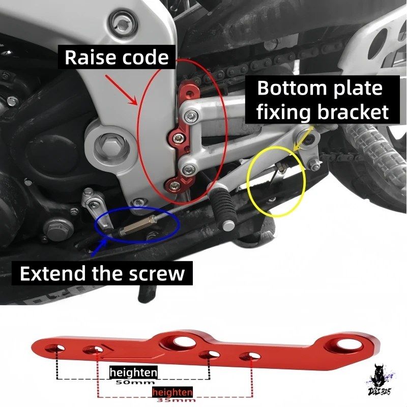 アプリリア GPR125/GPR250/APR150 用 リアムーブペダルコード ハイペダルスタンド
