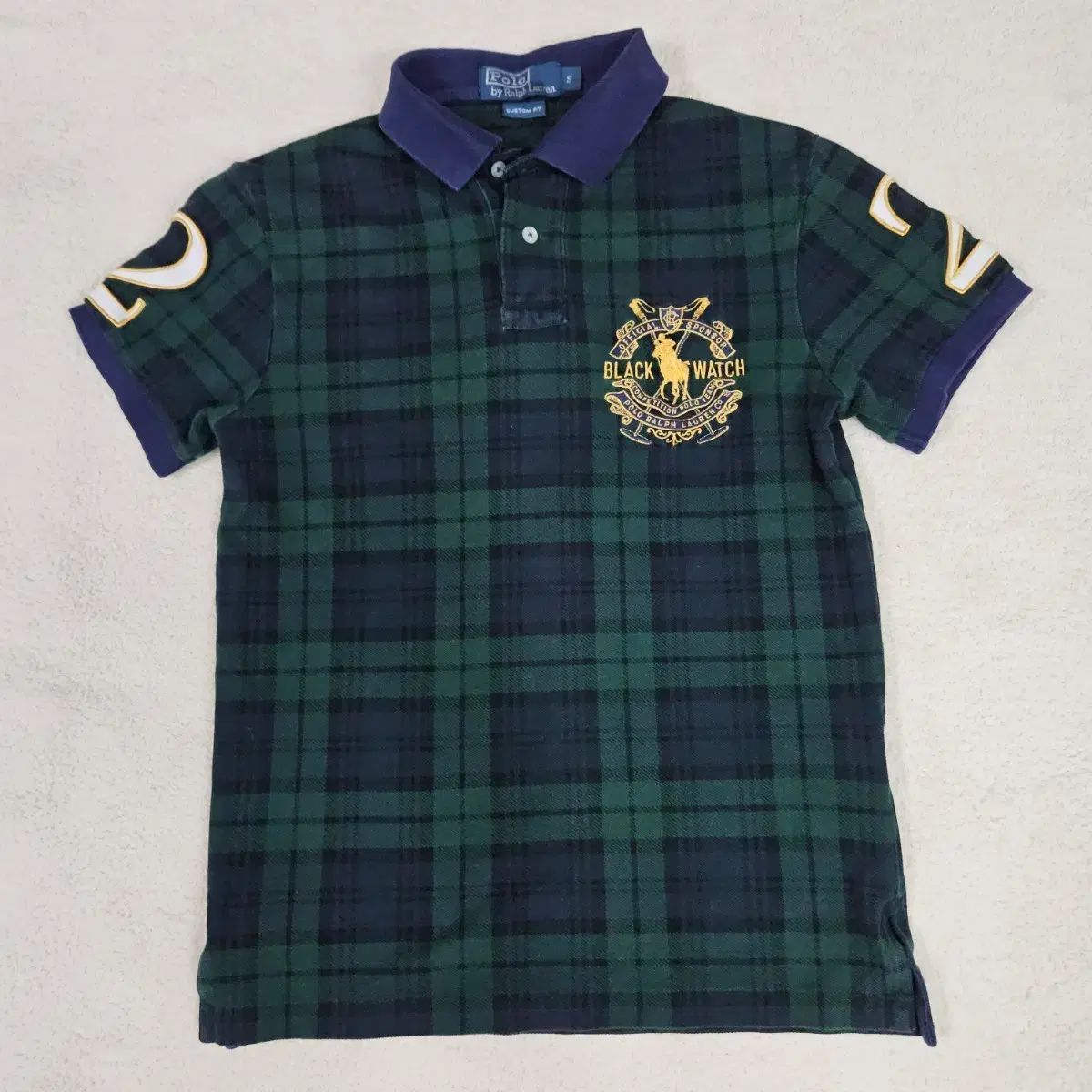 POLO RALPH LAUREN ビックポニー ブラックウォッチ タタン PK 半袖 カラーTシャツ