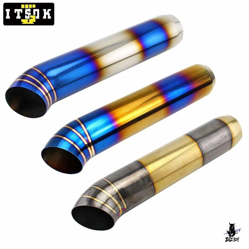 車用 エキゾーストサイレンサー アルミ合金製 63mm-75mm