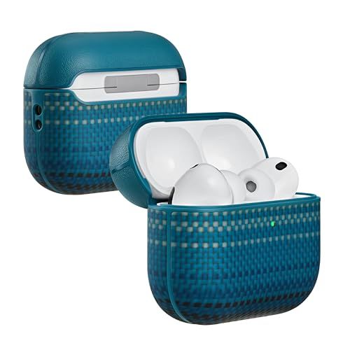 【PITAKA】AirPods Pro 3対応ケース MagSafe対応 MagEZ Case エアポッツプロ 保護カバー airpods pro3 2025 ケースワイヤレス充電可能 LEDライトが見える 耐衝撃 アラミド繊維製 カーボン風 60c5f9b0