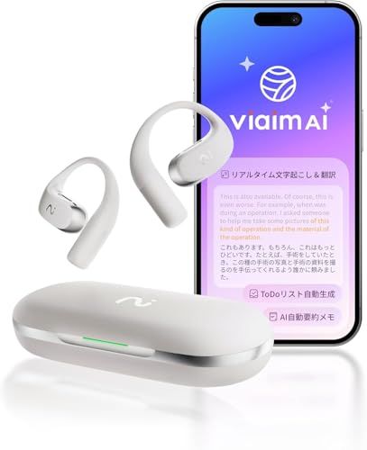 OpenNote ChatGPT搭載 オープンイヤー ボイスレコーダー 文字起こし AIイヤホン ワンタッチ録音 リアルタイム翻訳 通話・会議・現場録音 AI要約 ToDo自動生成 マインドマップ 2台同時接続 最大53時間再生 ハイレゾ音質 ノイズキャンｍａ