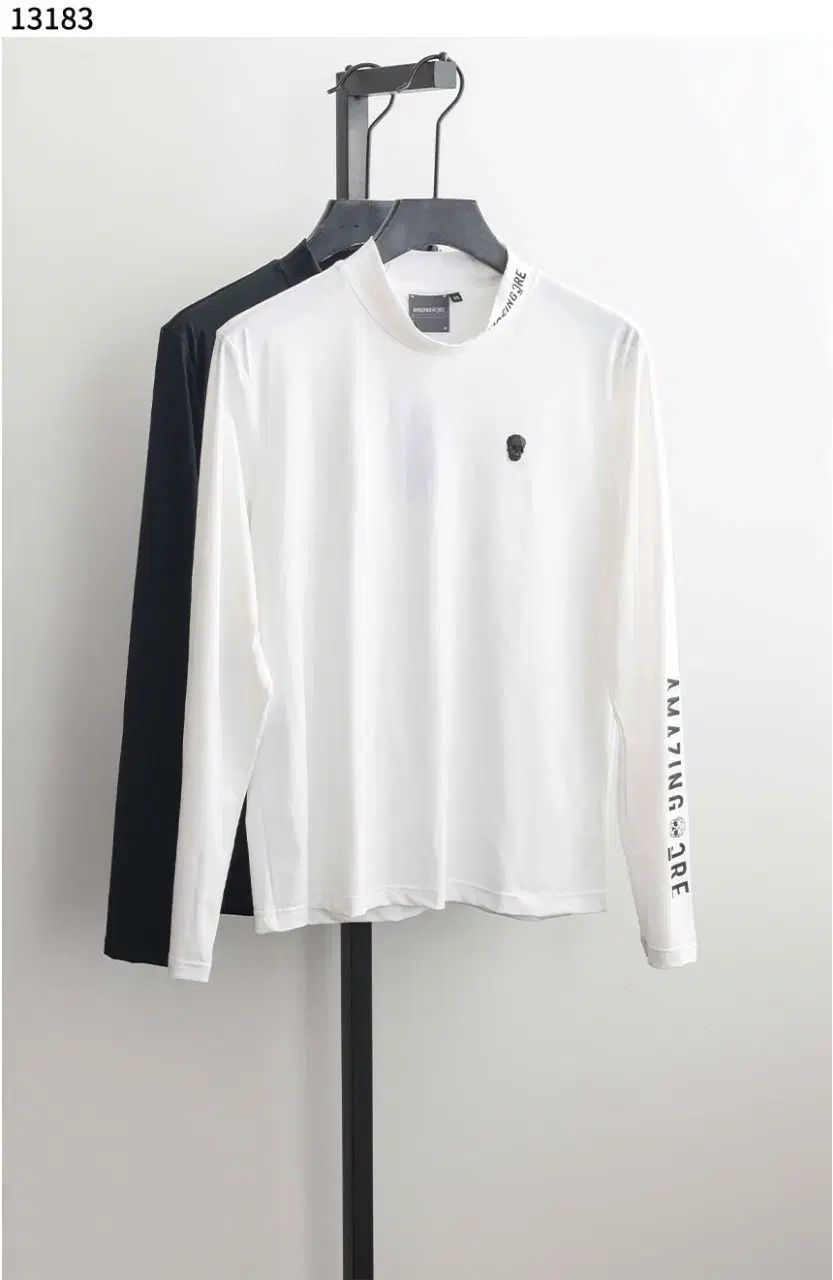 アメージングクリー AMAZINGCRE メンズ モックネック ハイネック 長袖 インナーTシャツ