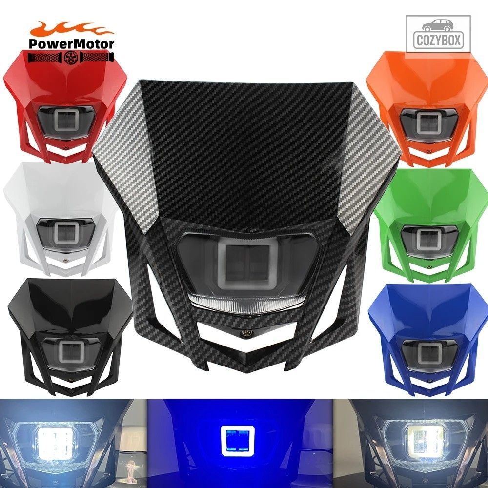 モトクロスオートバイ LED ヘッドライト KTM ヤマハ ホンダ KLX CRF WR YZ 250 450