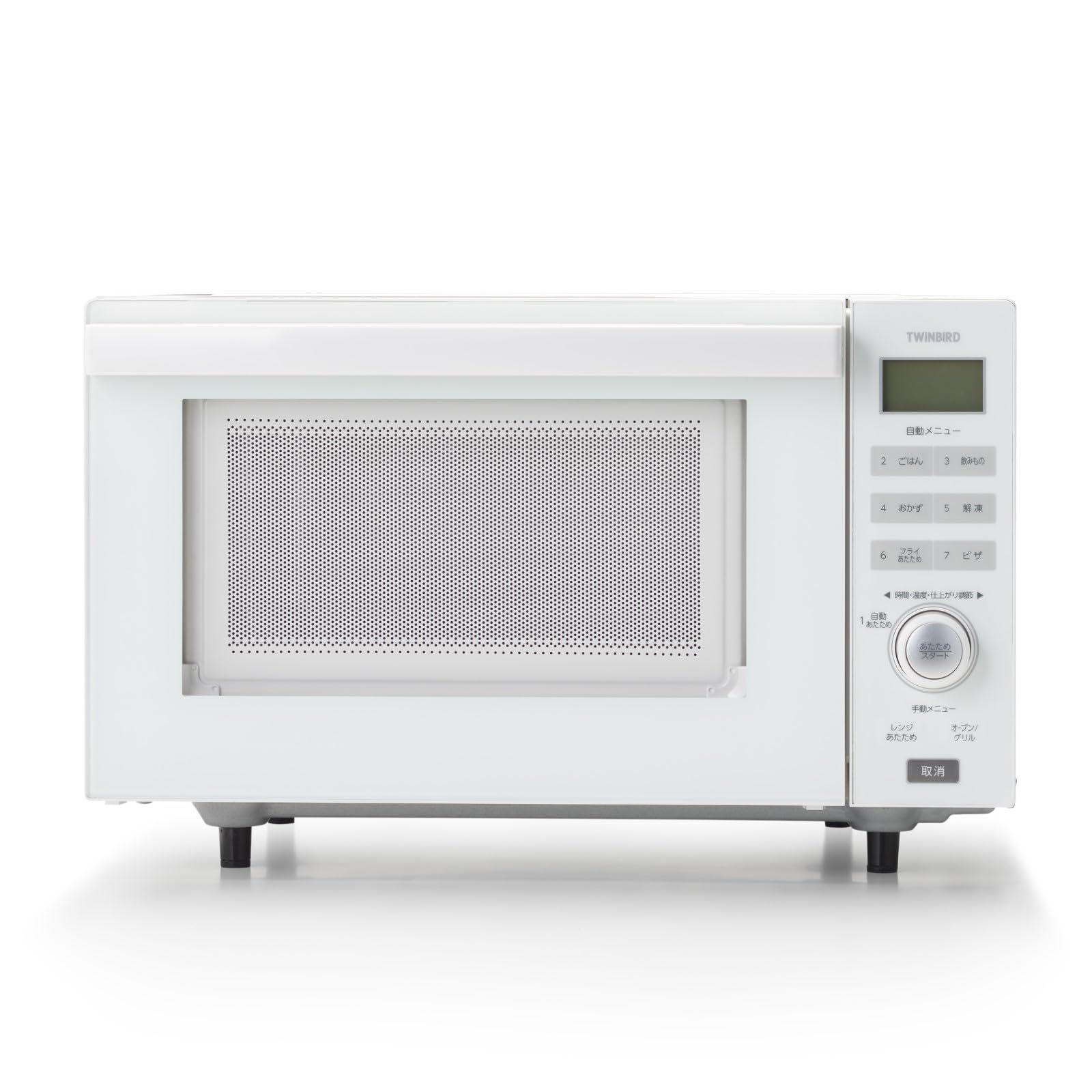 TWINBIRD(ツインバード) オーブンレンジ 18L フラットテーブル 一人暮らし ヘルツフリー 110~200℃ 赤外線センサー お手入れ簡単 ホワイト DR-E852We 90790727
