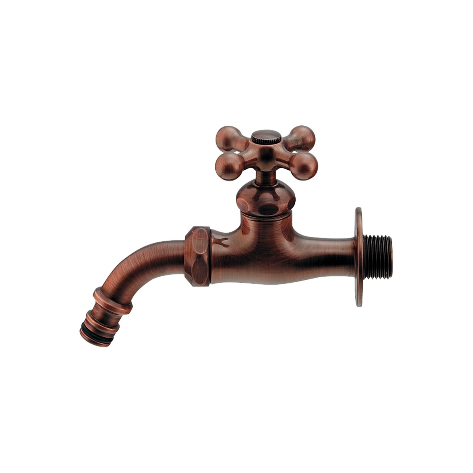 新品 カクダイ ガーデン用万能ホーム水栓 ブロンズ 701-306-13