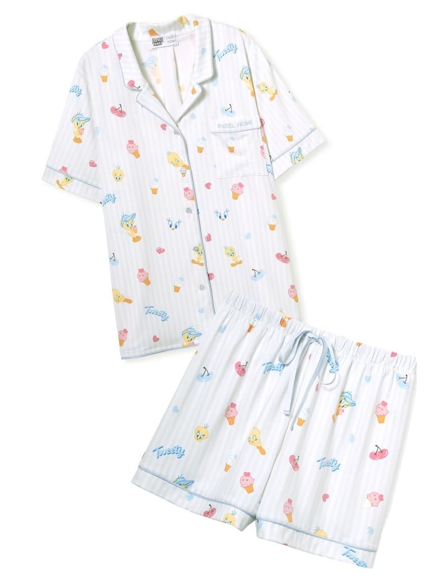 新品 [スナイデルホーム] 【セット商品】【Tweety】開襟シャツ&カットショートパンツSET SHCO262109 レディース IVR F