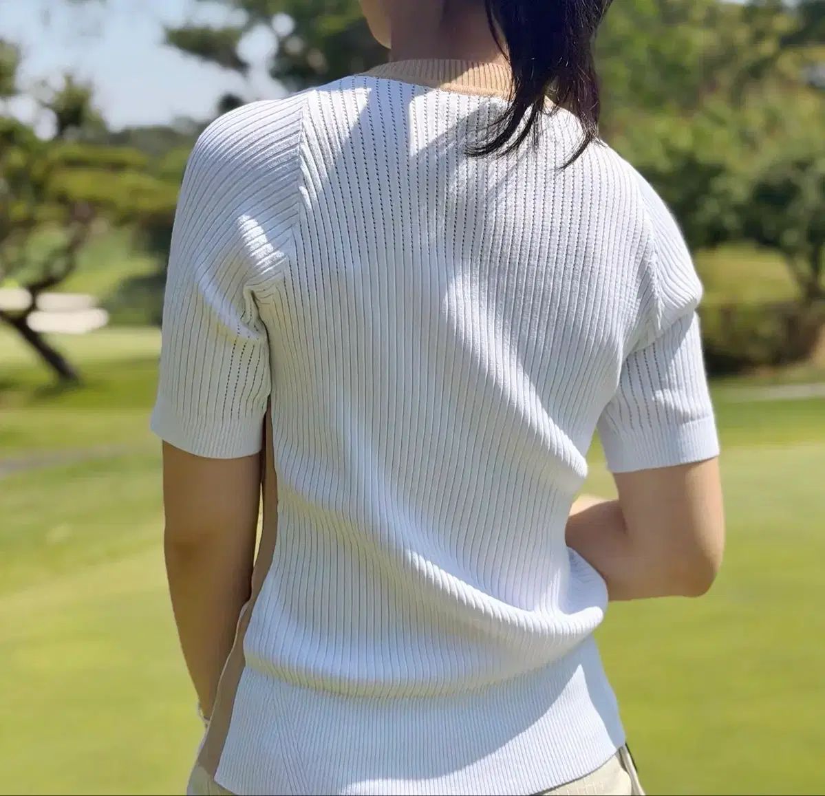 アメージングクリー フレックスモーション エッセンシャル ショートスリーブ セーター