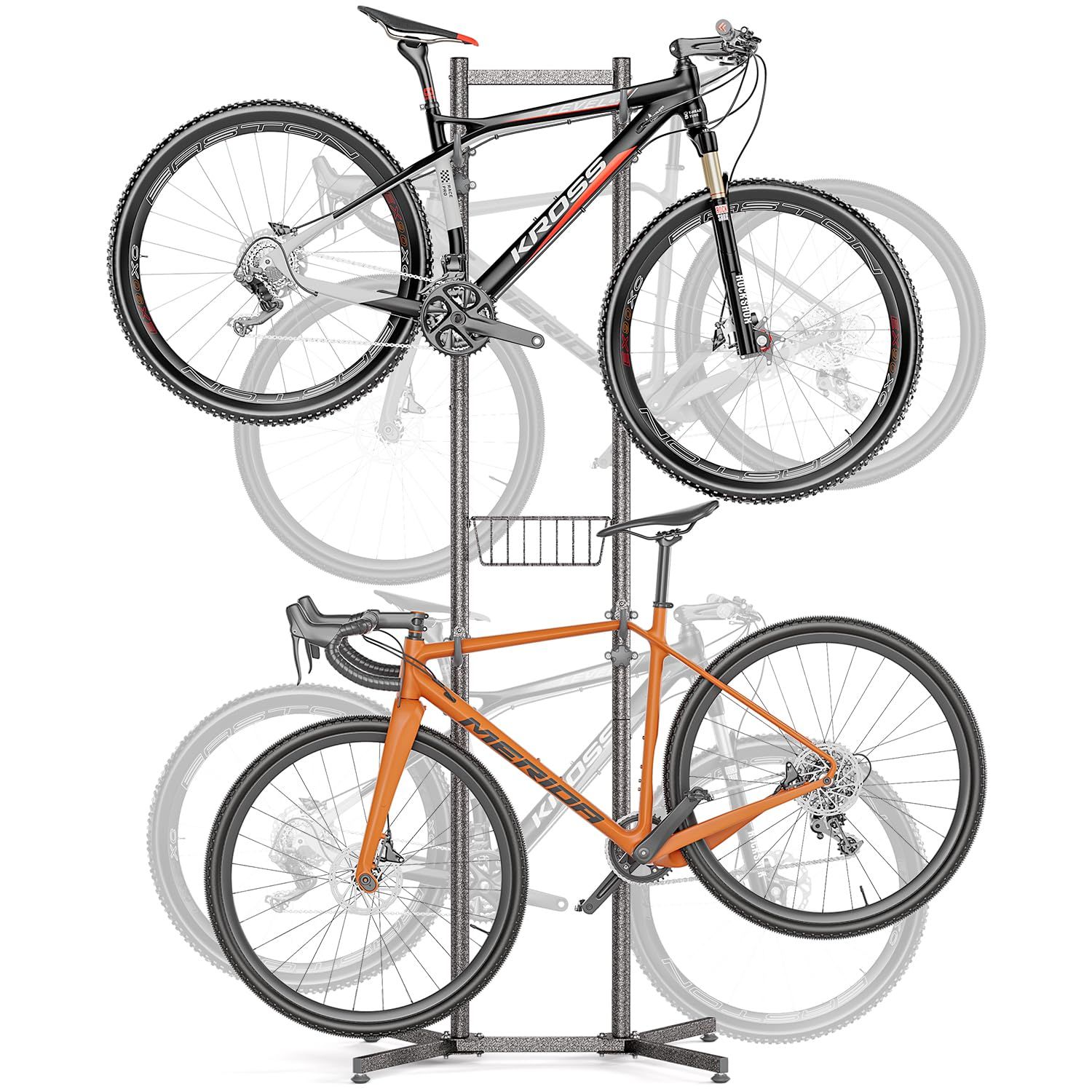 新品 CXWXC 自転車 スタンド 室内 1台 / 2台 / 3台 / 4台 省スペース 横置き 倒れない ディスプレイスタンド (TY-GJ001-B8)