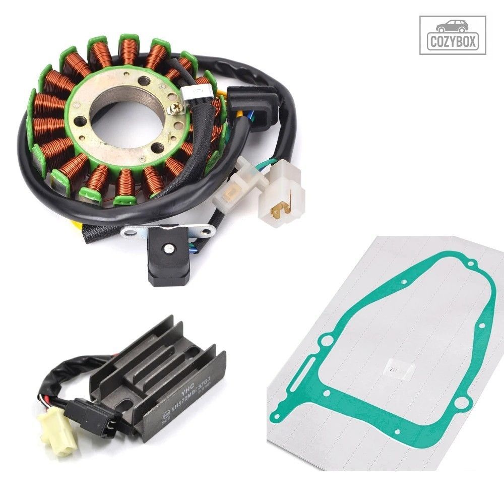 ステーターコイル ガスケットキット + 電圧レギュレータ整流器 スズキ GN250 GN 250 1