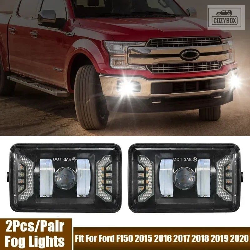 LED フォグランプセット DRL とウィンカー フォード F150 2015-2020 6500 18K フ