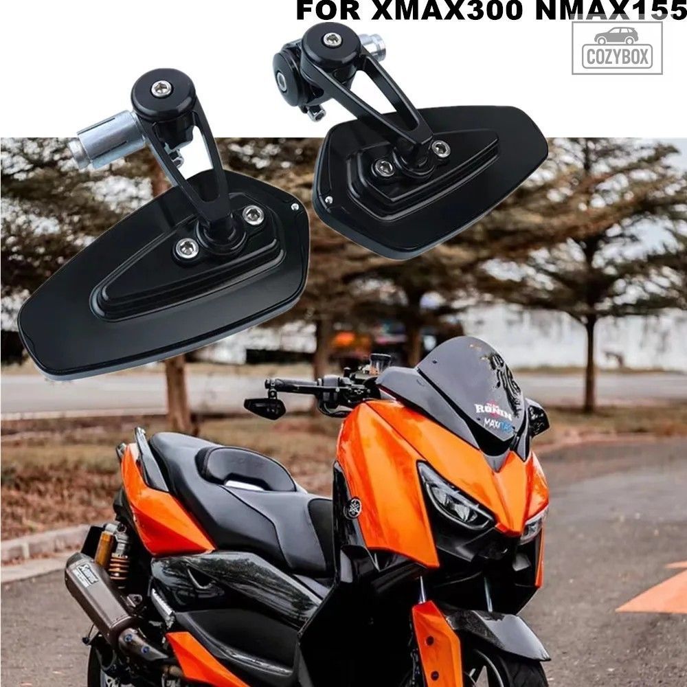 ヤマハ XMAX300 NMAX155 2020-2026 オートバイ ハンドルバー ミラー ハンドルバ