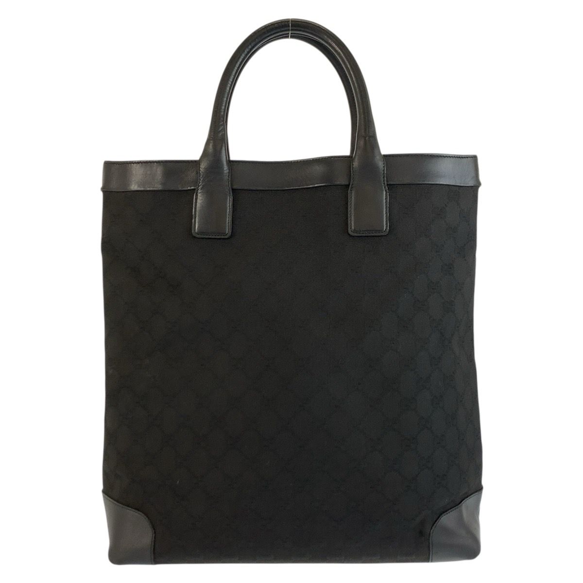 GUCCI グッチ ブラック 黒 GGキャンバス/レザー 002 1121 トートバッグ