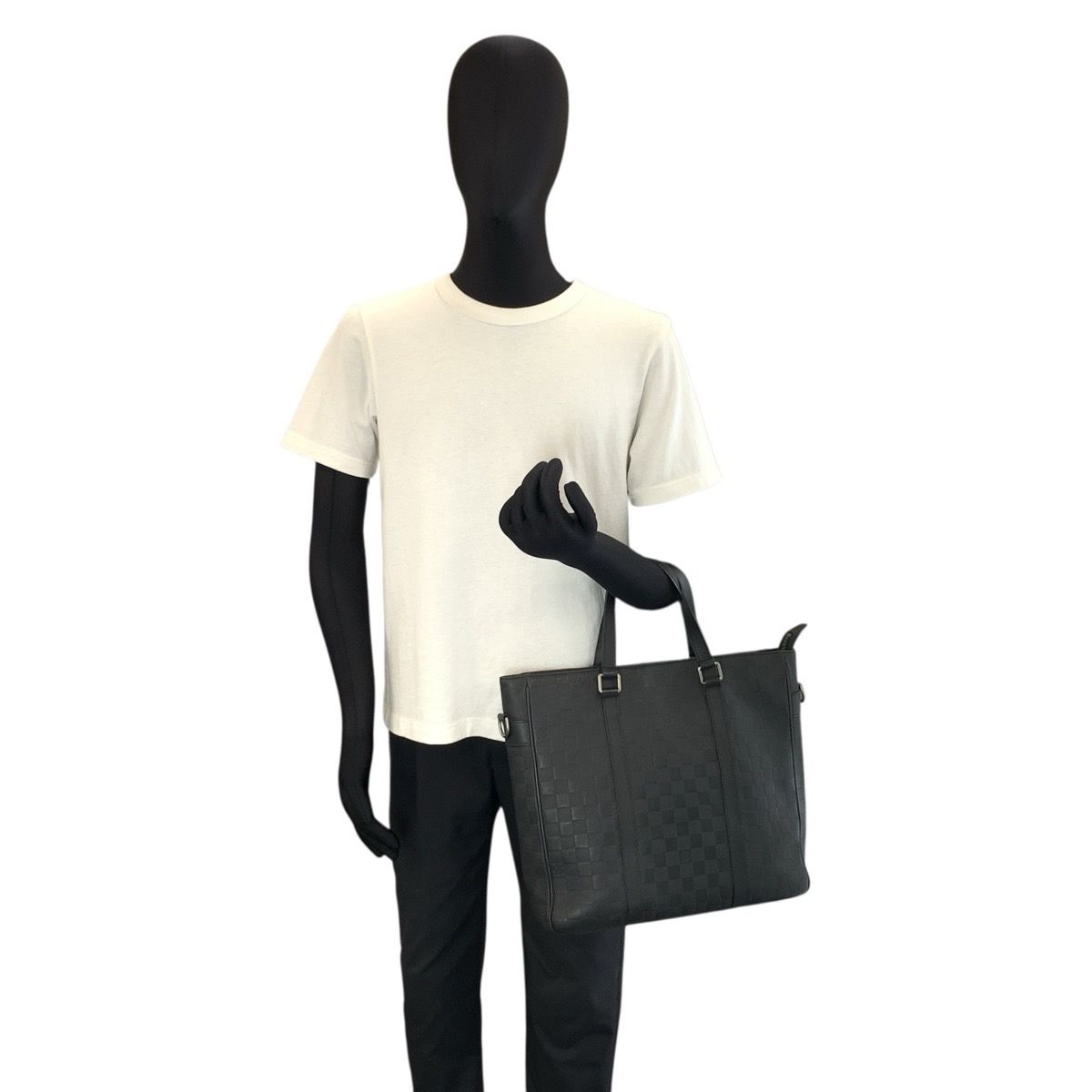 美品 LOUIS VUITTON ルイヴィトン ダミエアンフィニ タダオPM オニキス