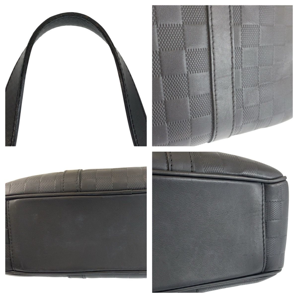 美品 LOUIS VUITTON ルイヴィトン ダミエアンフィニ タダオPM オニキス