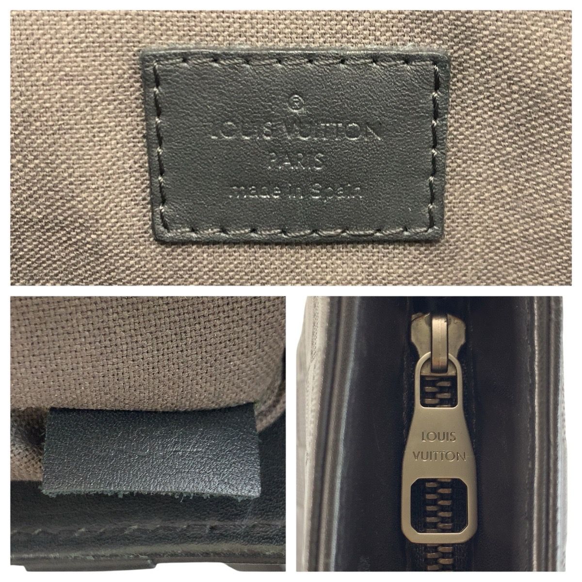 美品 LOUIS VUITTON ルイヴィトン ダミエアンフィニ タダオPM オニキス