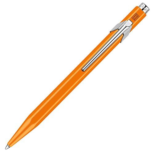 CARAN D'ACHE カランダッシュ ボールペン 油性 849 ポップライン 蛍光オレンジ NF0849-530 メタル缶 正規輸入品ｍａ