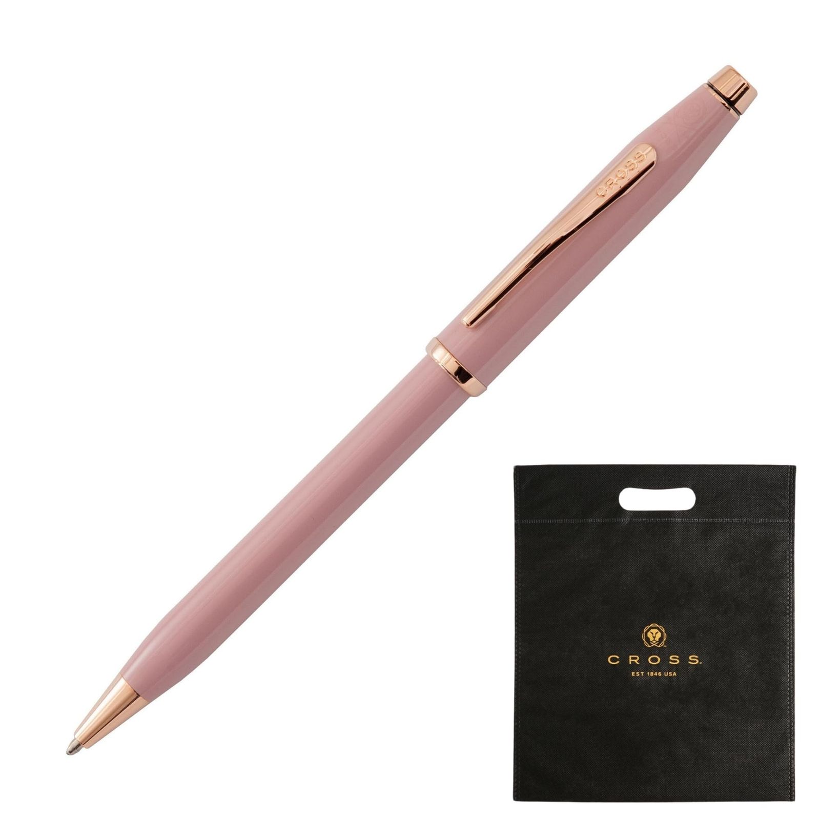 新品 CROSS センチュリー II スモーキーピンク ボールペン【プレミアムギフトボックス＋ギフトショッパー付き】 高級 油性ボールペン 中字「プレゼントや贈り物に」ギフト 父の日 昇進祝い